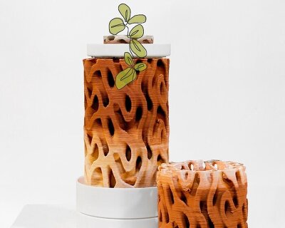 ceramic wall inspired by termite mounds cools interiors without air conditioning