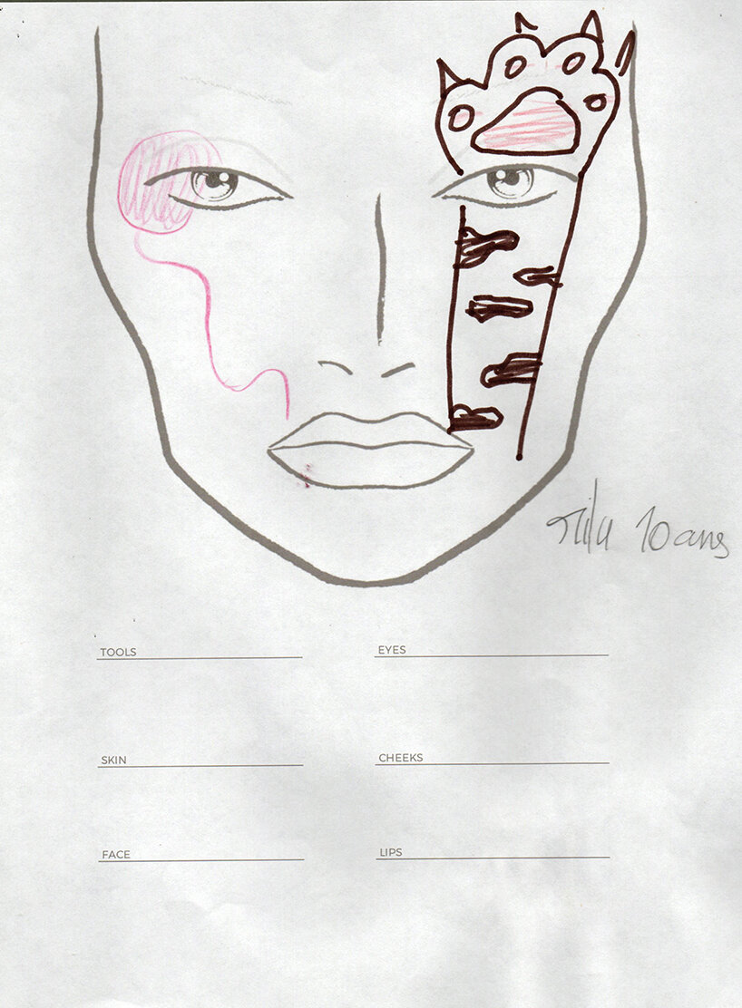 children's drawings turn into playful makeup looks in 'draw me a face' project - 4