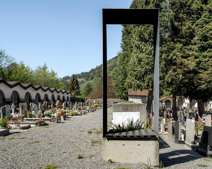 three cemeteries emerge between stone walls and mountain horizons in the carnic alps - 8