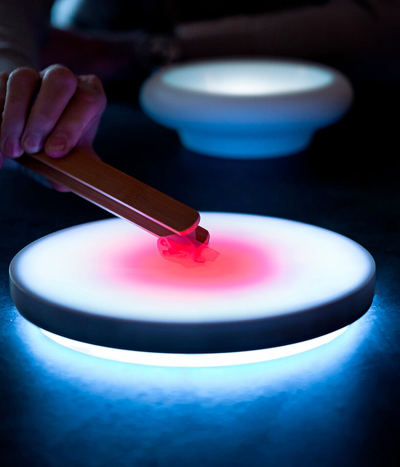 habits design transforms dining into a synchronized light performance - 4