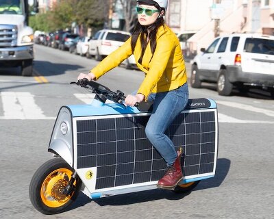 lightfoot solar cargo scooter stores sunlight for everyday errands