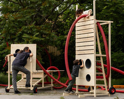 moradavaga's interactive urban connectors activate a viennese neighborhood living lab