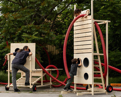 moradavaga's interactive urban connectors activate a viennese neighborhood living lab