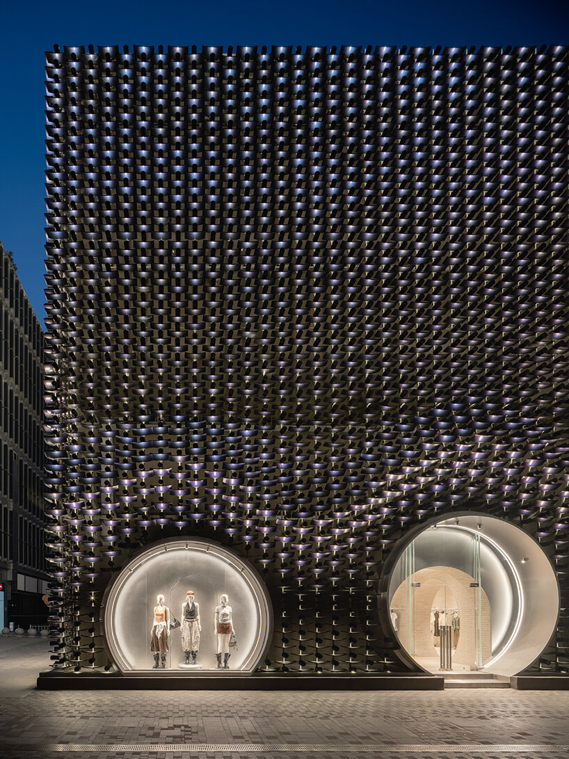 MVRDV wraps urban revivo's beijing flagship in color-shifting roof tile facade - 16