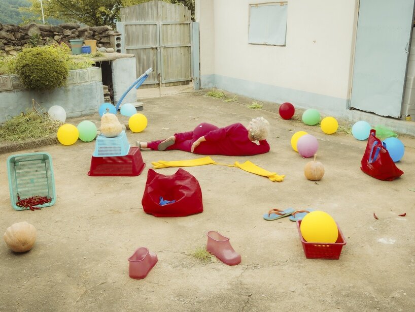 surreal mother and son photo series tells the lives of korean women through humor and play - 6