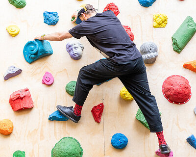 'bomb scars bring the wall back to rock': artist pavel rotts maps war through climbing