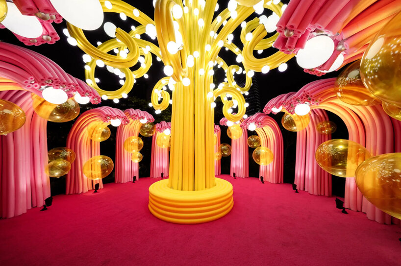 step inside pollinator machine, a giant tulip magnolia installation in shanghai - 6