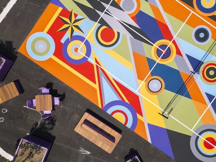 sharmistha ray turns pittsburgh pickleball courts into playable geometric artwork - 6