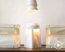 the stillness of sri lankan temples translates into handcrafted ceramic lighting