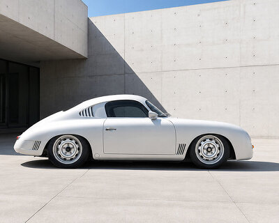 thornley kelham hand-shapes porsche 356 body in aluminum over 2,000 hours