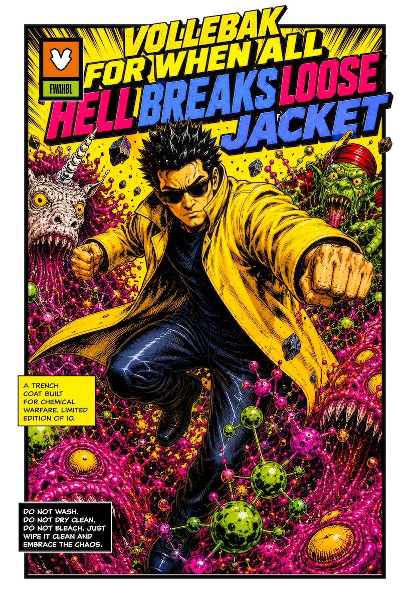 vollebak prepares for when all hell breaks loose with chemical-resistant rubber trench coat - 7