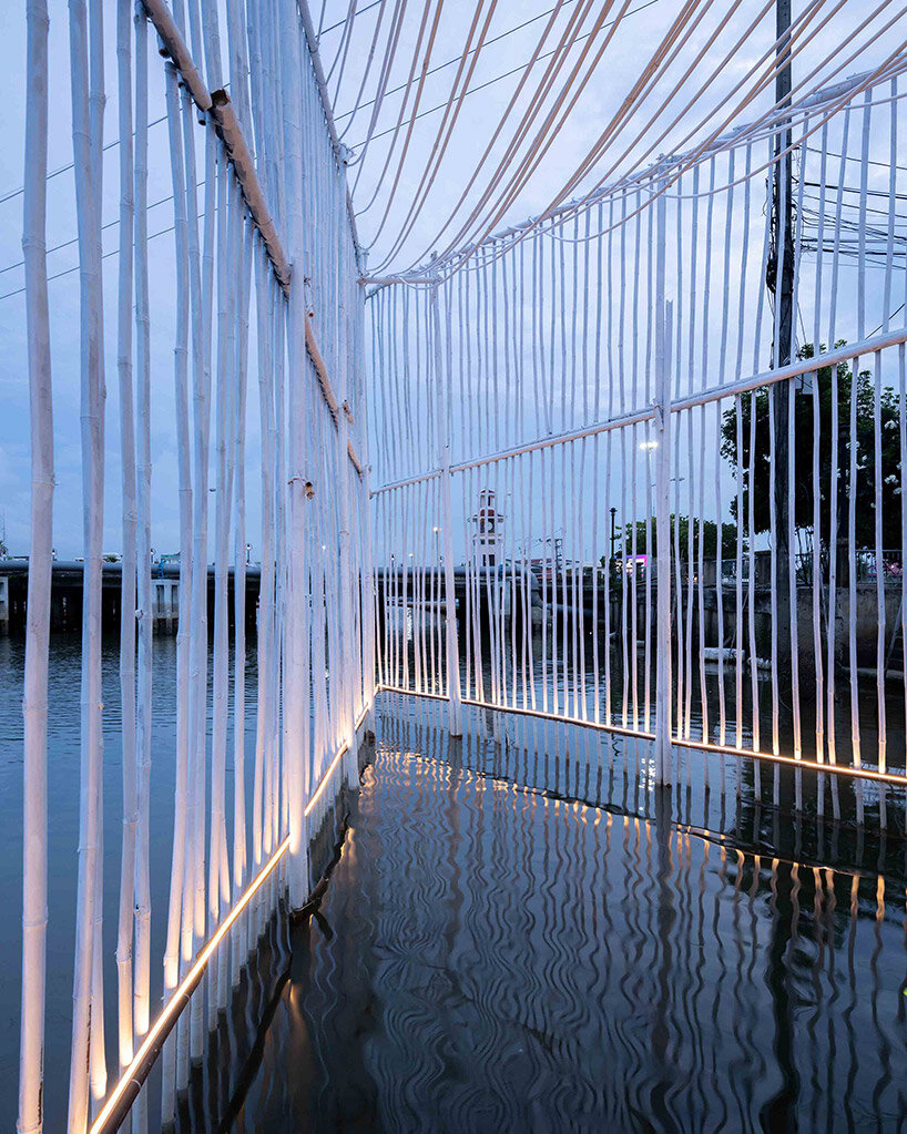bamboo pier brings a new public waterfront to the fishermen of pattani, thailand - 1