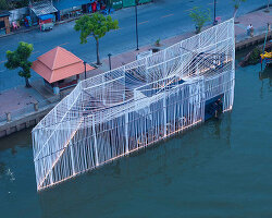 bamboo pier brings a new public waterfront to the fishermen of pattani, thailand