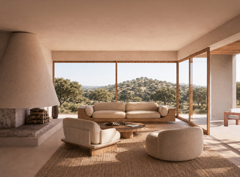 domestic archipelago of nine houses unfolds across portugal’s cork-oak landscape - 10