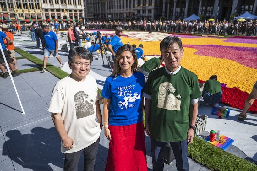 brussels rolls out hokusai&rsquo;s great wave in 750,000 dahlias for flower carpet 2026 - 6