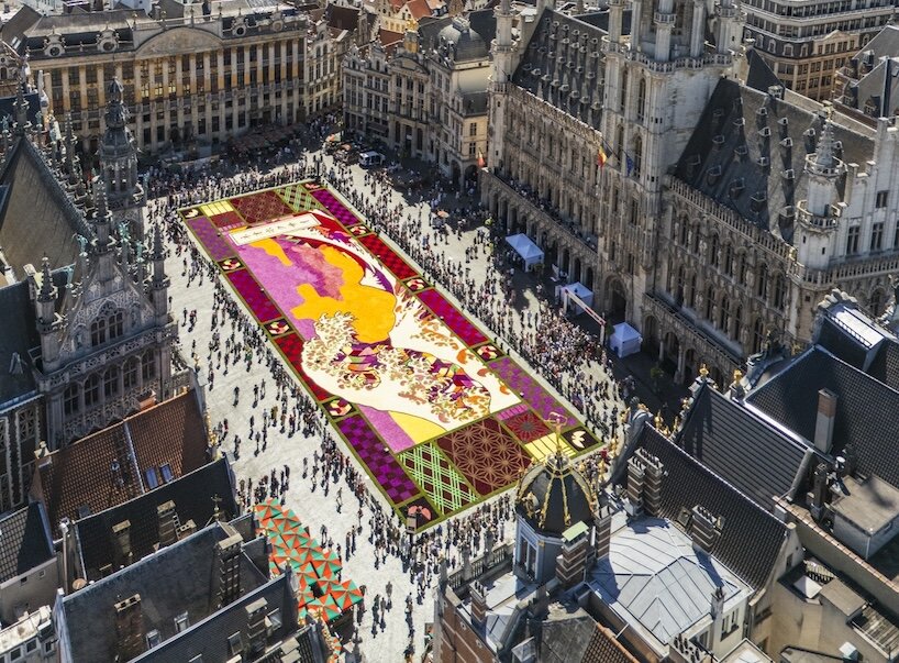 brussels rolls out hokusai&rsquo;s great wave in 750,000 dahlias for flower carpet 2026 - 2