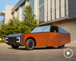 wrapped in a photovoltaic skin, this student-designed EV creates more energy than it uses