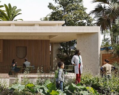 deroche projects turns accra community garden into a productive public landscape