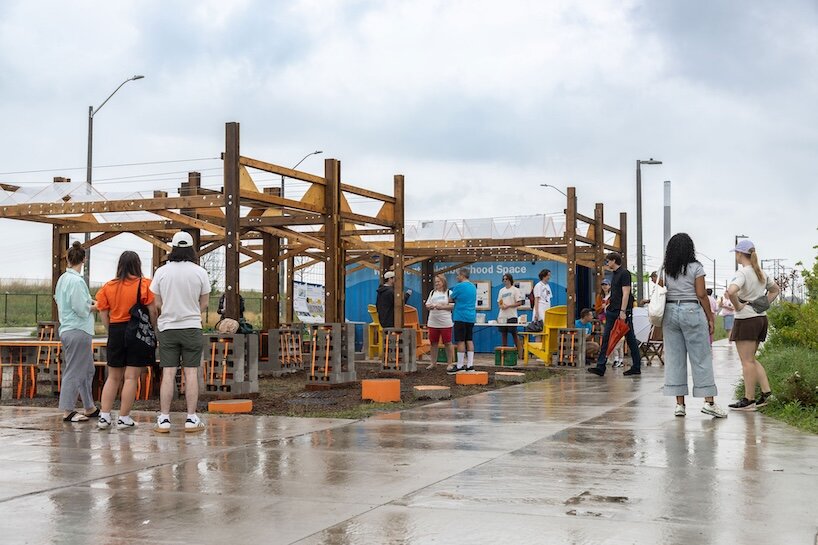 gxn and ha/f stack toronto’s construction leftovers into pop-up public space - 1