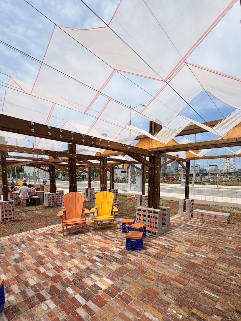 gxn and ha/f stack toronto’s construction leftovers into pop-up public space - 7