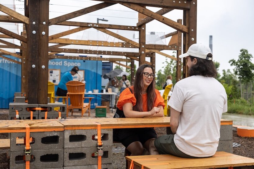 gxn and ha/f stack toronto’s construction leftovers into pop-up public space - 9