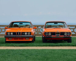 ronnie fieg rebuilds two classic BMWs in archival inka orange to celebrate 15 years of KITH