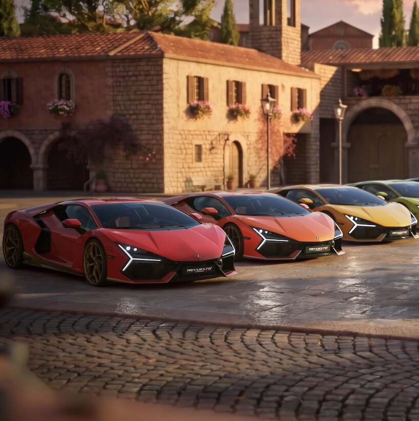 lamborghini revuelto dresses in miura colors for a 99-car tribute - 6