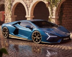 lamborghini revuelto dresses in miura colors for a 99-car tribute
