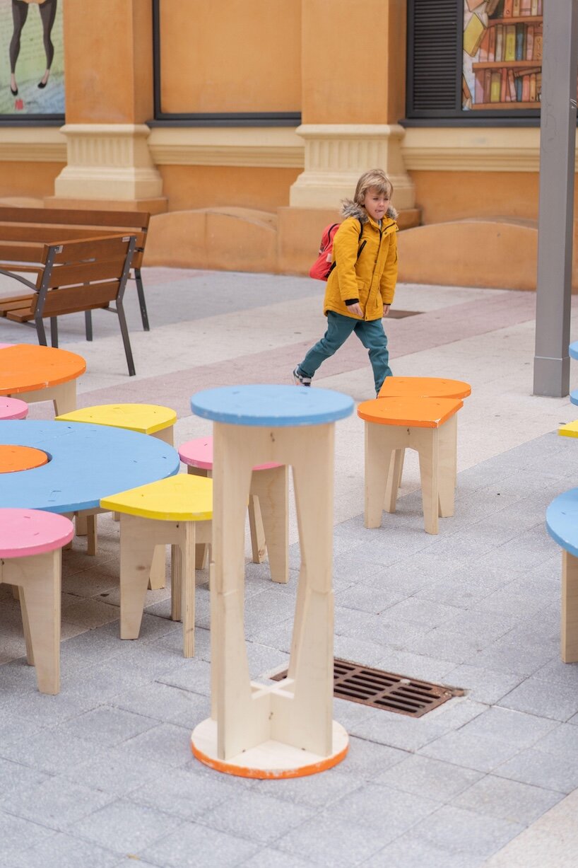 päivi raivio’s basic forms turns the barbican into a movable urban playground - 6