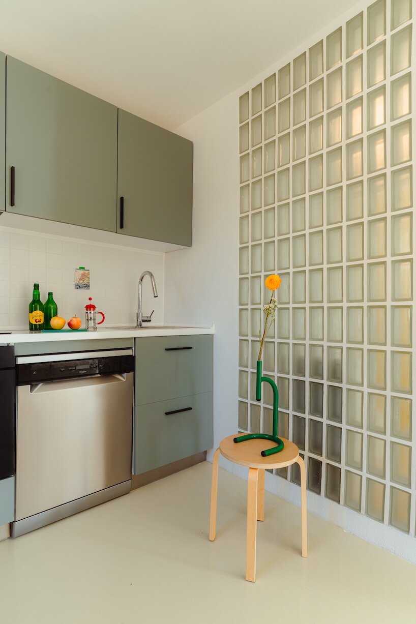spolia brings glass-block glow and sharp color to a rural house in spain - 9