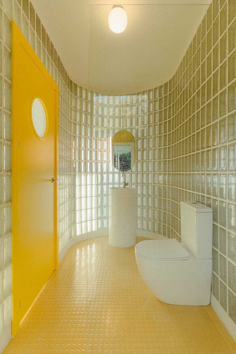 spolia brings glass-block glow and sharp color to a rural house in spain - 12