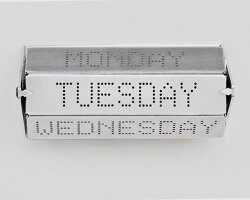 stupid engineering gives holiday brain its own aluminum wall calendar