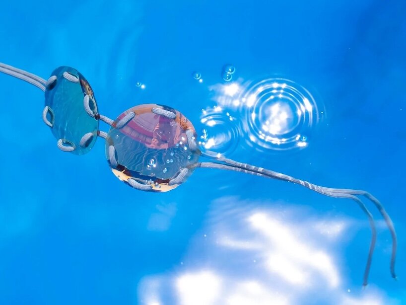 water glasses turn colorful frameless eyewear into wearable sculpture - 8