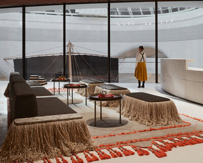 zayed national museum’s interiors weave emirati craft, material, and cycles of time