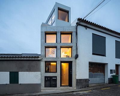 SO arquitetura stacks tiny azores home onto 13 square-meter footprint