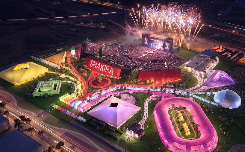 BIG builds a temporary city for shakira in madrid with reusable structures - 2