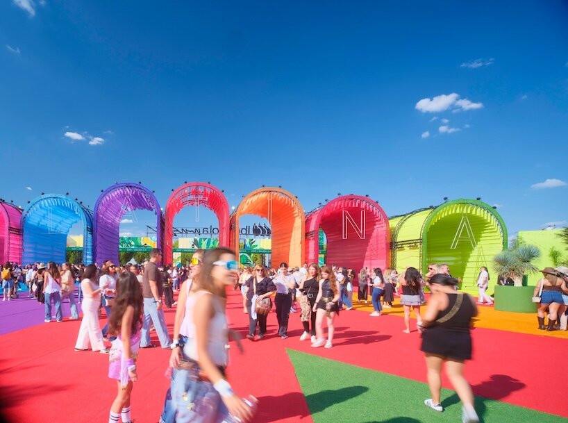 BIG builds a temporary city for shakira in madrid with reusable structures - 10