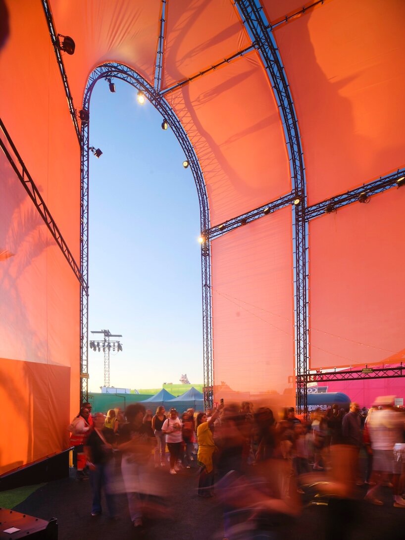 BIG builds a temporary city for shakira in madrid with reusable structures - 7