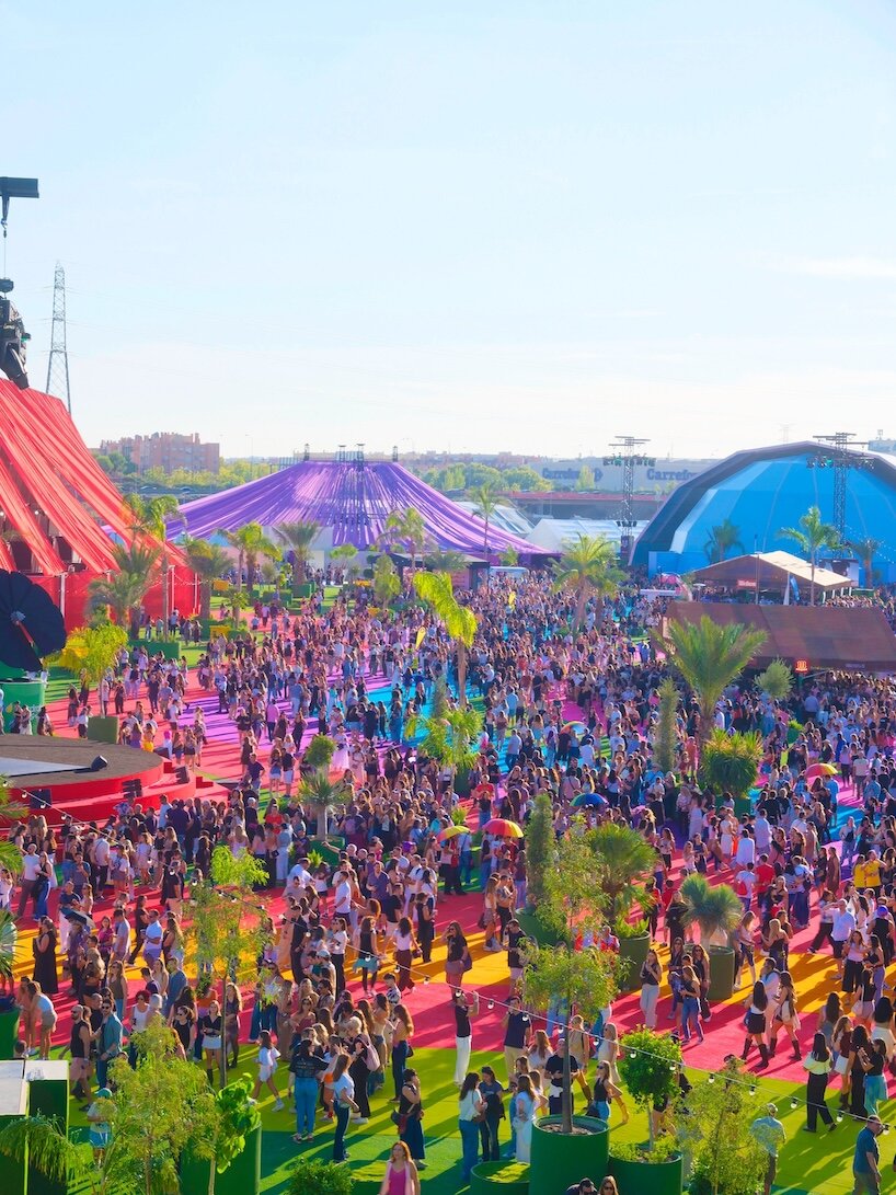 BIG builds a temporary city for shakira in madrid with reusable structures - 8