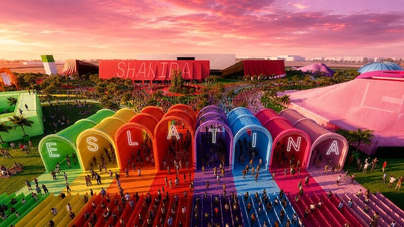 BIG builds a temporary city for shakira in madrid with reusable structures - 3