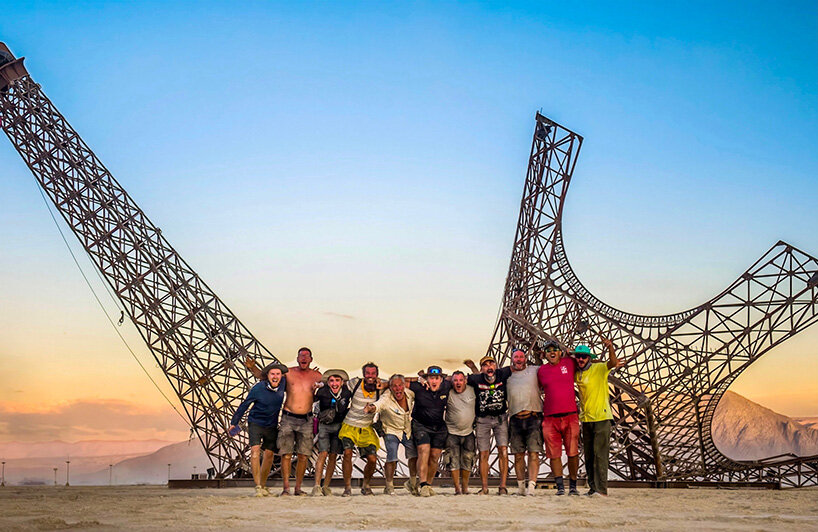 broken eiffel tower crashes into nevada desert for burning man 2026 - 5