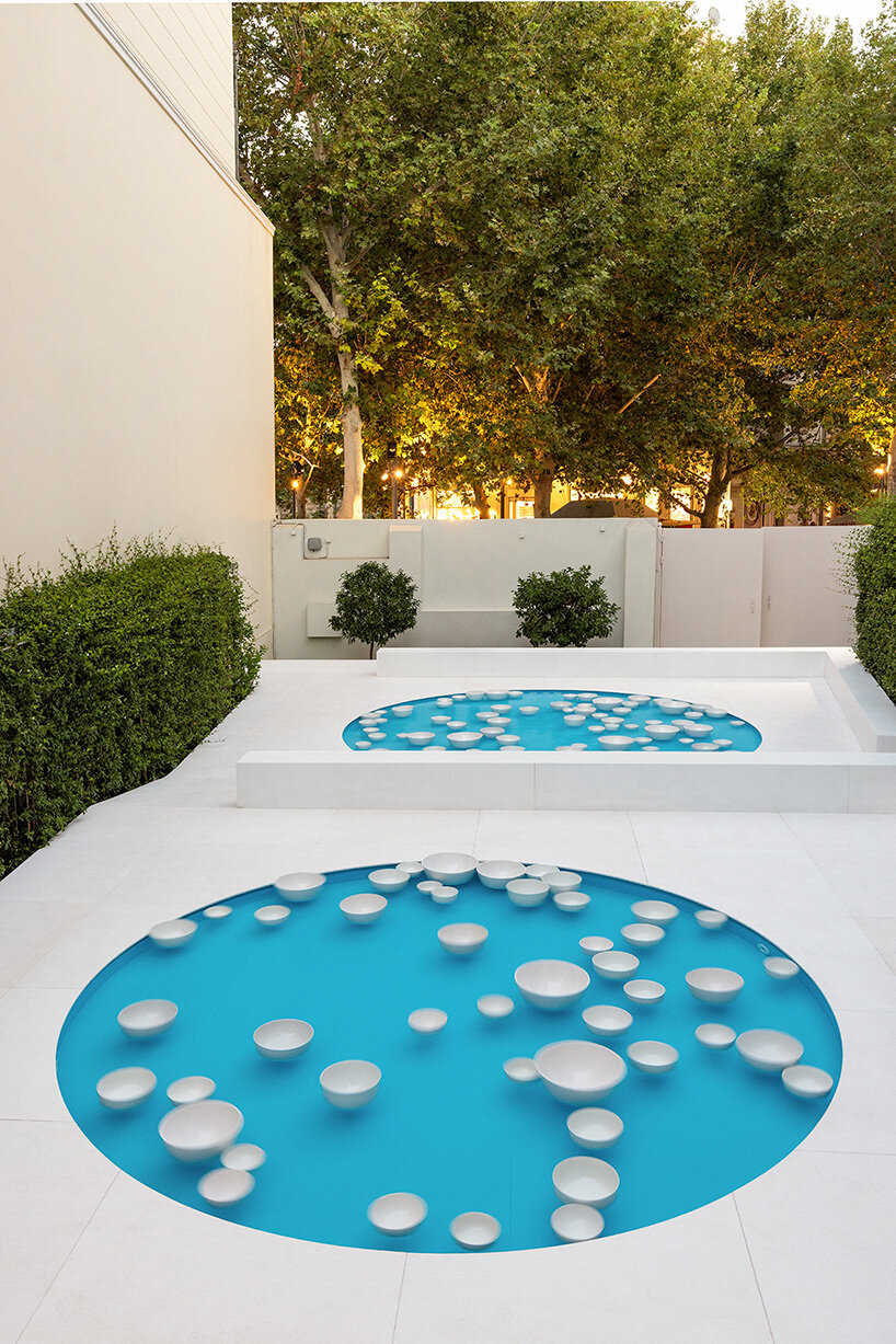 céleste boursier-mougenot brings his floating ceramic orchestra outdoors in athens - 2