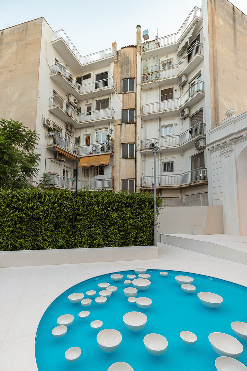 céleste boursier-mougenot brings his floating ceramic orchestra outdoors in athens - 1