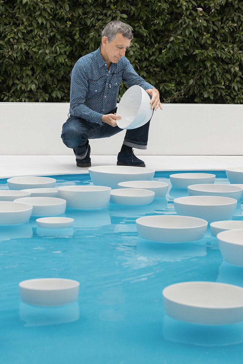 céleste boursier-mougenot brings his floating ceramic orchestra outdoors in athens - 6