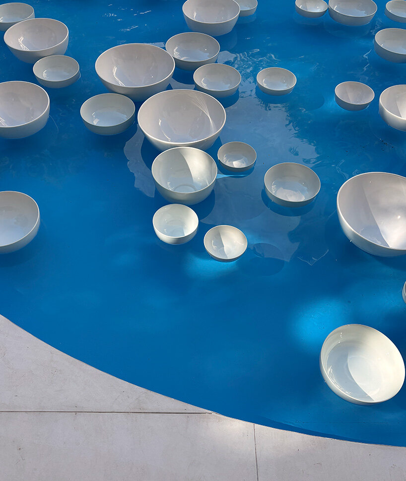 céleste boursier-mougenot brings his floating ceramic orchestra outdoors in athens - 8