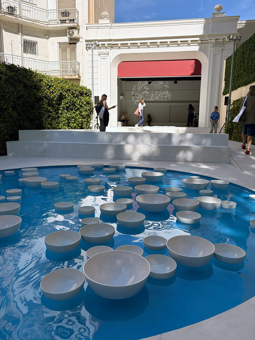 céleste boursier-mougenot brings his floating ceramic orchestra outdoors in athens - 5