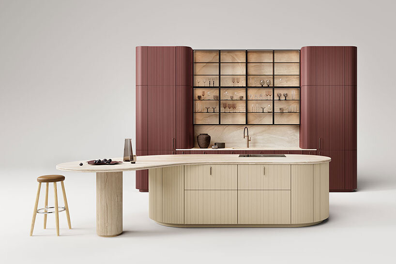 organic geometries and curved shapes enter the kitchen landscape - 2