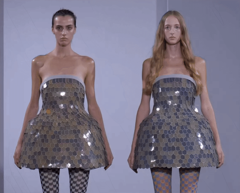 anrealage wraps dresses in up to 2,000 e-ink panels for color-changing ‘skin’ - 2