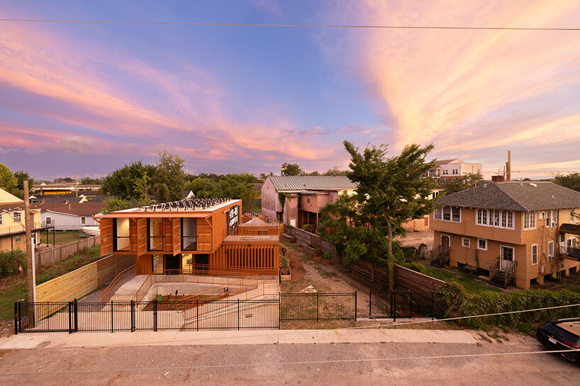 Steel Shipping Container Ramp black creative education gets a new home in new orleans