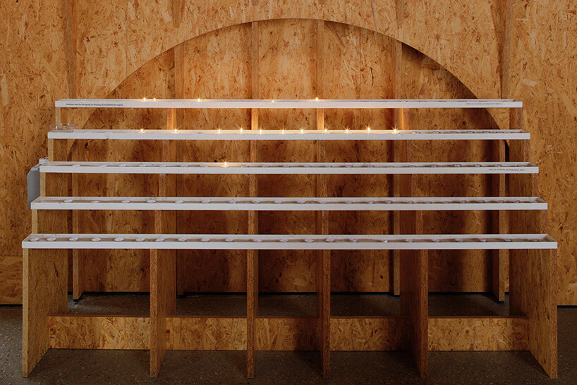 david altrath reveals the timber world inside germany's motorway chapel - 16